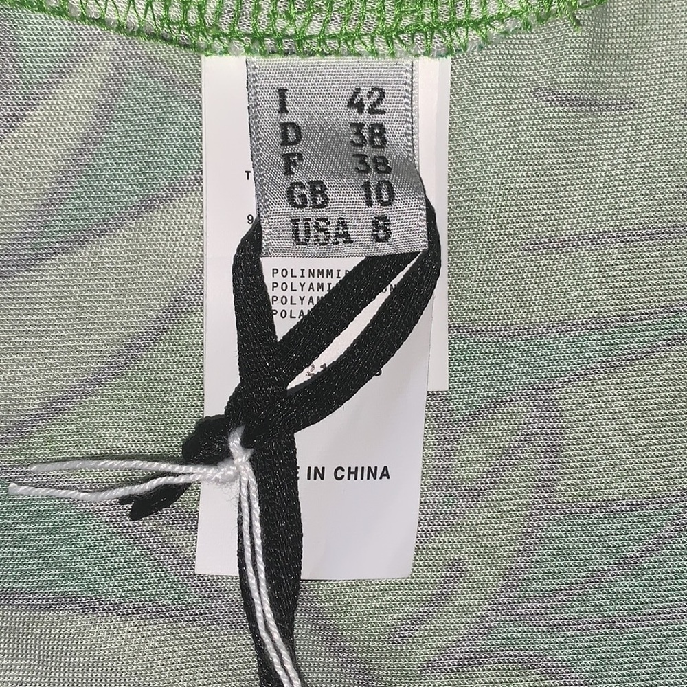 NWT Moschino Tropical Print Cowl Neck Tank Top 8 - Picture 8 of 10